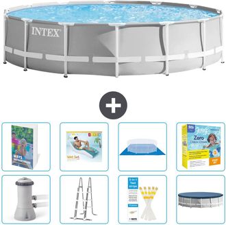 Intex Piscina Prism Frame Redonda - 427x107 Cm - 9-piezas S639