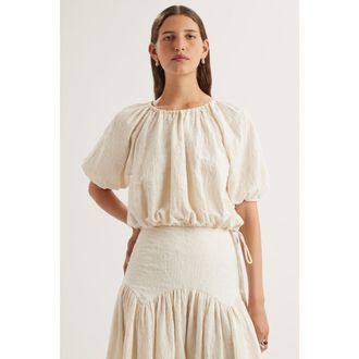 Merlette Lotus Top in Cream at Nordstrom, Size X-Large