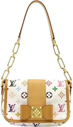 Louis Vuitton Pre-owned Canvas Schoudertas - Dames - Vintage Schoudertas - Wit - ONE Size - Vintage