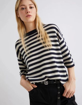 Marella Womens Truppa Sweater - Navy - Size: 10/8