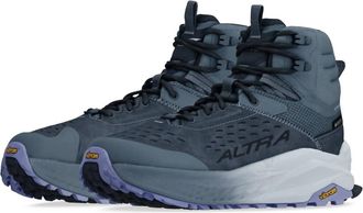 Altra Womens Olympus 6 Hike Mid Gtx Hiking Shoes In Dark Blue
