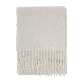 Isabel Marant Womens Scarf Gray Wool