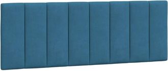 vidaXL Cabecero De Cama Acolchado Terciopelo Azul 120 Cm Vidaxl