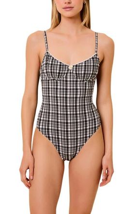 Solid & Striped The Taylor Underwire One-Piece Swimsuit in Noir at Nordstrom, Size X-Small