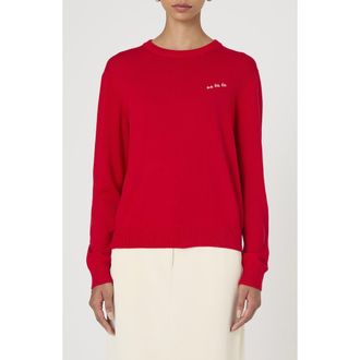 French Connection Logo Script Sweater in Mars Red at Nordstrom Rack, Size Small