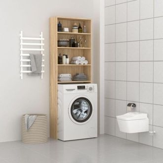 vidaXL Mobile per Lavatrice Rovere Sonoma 64x24x190 cm vidaXL