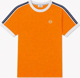 Sergio Tacchini Mens Sergio Tacchini Pino Ringer T-Shirt Orange Pepper/White - Size: 38