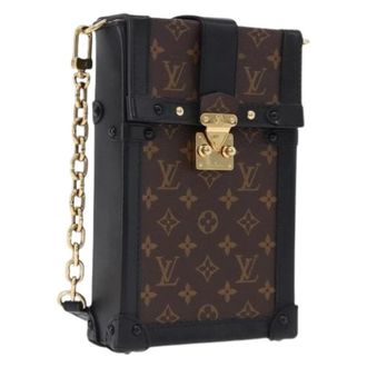 Louis Vuitton Pre-owned Pochette Trunk Vertical - Dames - Pre-owned - Bruin - Maat: ONE Size Leer