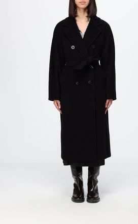 Max Mara Cappotto lungo doppiopetto Madame in lana con cintura