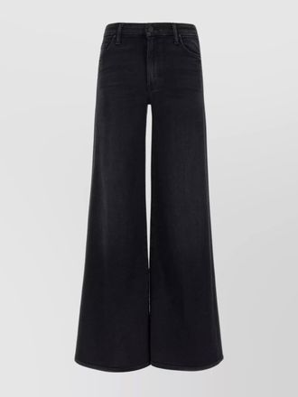 Mother denim high-rise wide-leg jeans