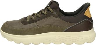 Geox Spherica Plus A - Heren - Sneakers - Bruin - 42 EU - Leer - Schoenen