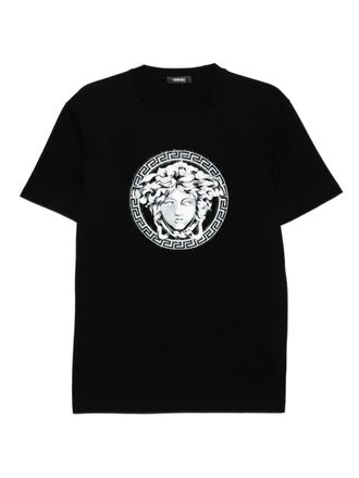 Versace Crystal Medusa T-shirt - men - Cotton - S - Black