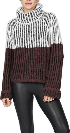 Love Token Daytona Turtleneck Sweater In Brown Multi