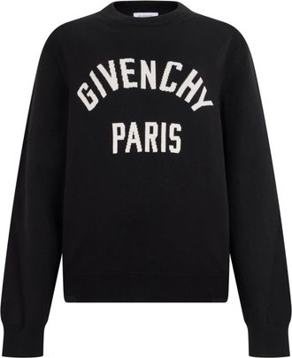 Givenchy Couture Seam Sweater - Heren - Ronde hals truien - Zwart - M - Katoen - Truien & Vesten