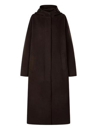 TOMBOY hooded wool coat - women - Wool/Polyester - OS - Brown