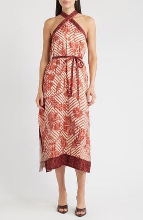 Ciebon Betty Tie Waist Maxi Dress in Red at Nordstrom Rack, Size X-Small