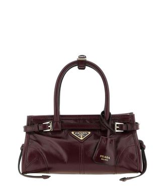 Prada Maroon Bonnie Small Shoulder Bag