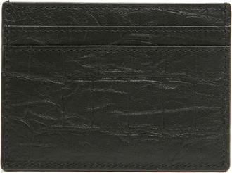 Saint Laurent Mens Black Lambskin Cardholder Accessory
