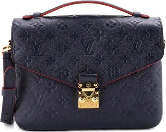 Louis Vuitton Pochette Metis Monogram Empreinte Leather crossbody bag - Blu