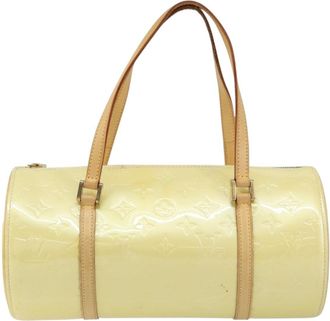 Louis Vuitton Bedford Handbag Monogram Vernis Beige Patent_Leather Handbag (Pre-Owned)
