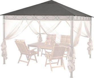 Quick-Star Quick-star - Ersatzdach 3x3m Stil Pavillon Grau Ral 7012