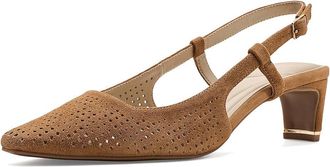 Kenneth Cole Marbella Perf Womens Shoes Brown Suede : 8.5 M