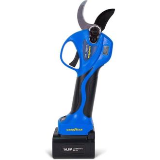 Goodyear Tijeras De Podar Ramas El&eacute;ctricas A Bater&iacute;a 16,8v Con 2 Bater&iacute;as De Litio, Corte 25-32 Mm, Motor 840w, Profesionales Para Jard&iacute;n Y Frutales