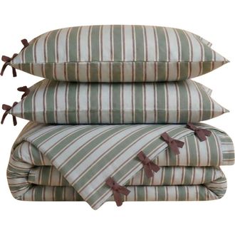 TBCo Cotton Striped Bedding Set in Blue Stripe at Nordstrom, Size Queen