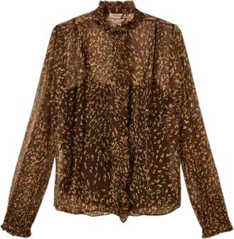 Twinset Donna, Camicette, Marrone, M, new