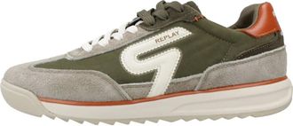 Replay Schoenen, Heren, Groen, 43 EU, Leer, Yard Sneakers