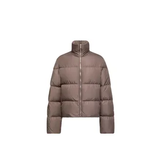 Rick Owens Moncler Cyclopic Short Down Jacket, Unisex, Brown, Size: 2