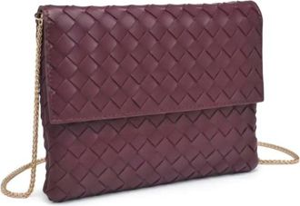 Urban Expression Womens Ivy Woven Clutch In Wine