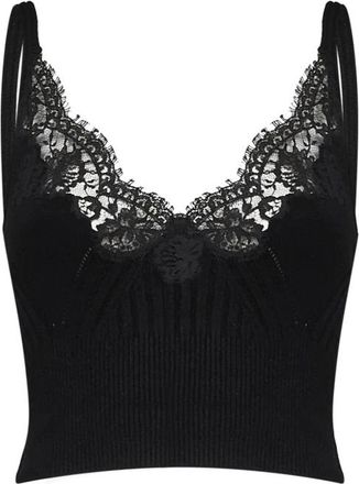 Ermanno Scervino Top - Dames - Tops zonder mouwen - Zwart - L - Tops