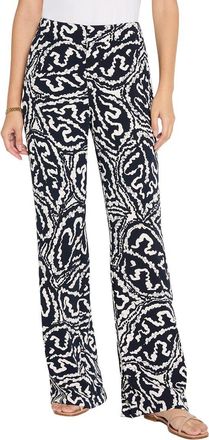 Nic+Zoe Nic+Zoe Indigo Leaf Eliot Wide-Leg Pant