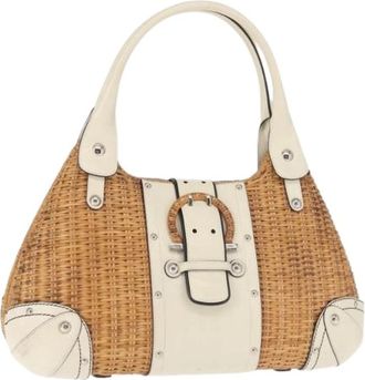 Ferragamo Pre-owned Shoulder Bags, female, Brown, Size: ONE SIZE Pre-owned Vinyl Shoulder Bag