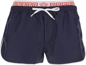Versace Blue Drawstring Swim Shorts