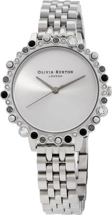 Olivia Burton Under the Sea Bejeweled Quartz Crystal Silver Dial Ladies Watch OB16US31