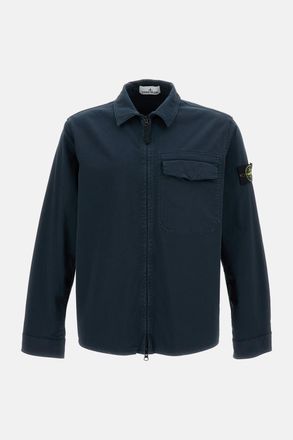 Stone Island Sovracamicia In Tela Cotone