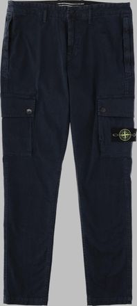 Stone Island Straight-Leg Cargo Pants with Distinctive Logo Patch