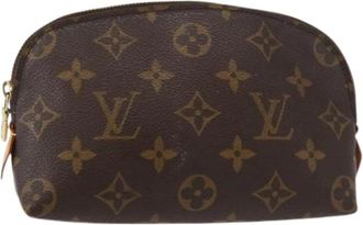 Louis Vuitton Pre-owned Clutches, female, Brown, Size: ONE SIZE Pre-owned Monogram Pouch