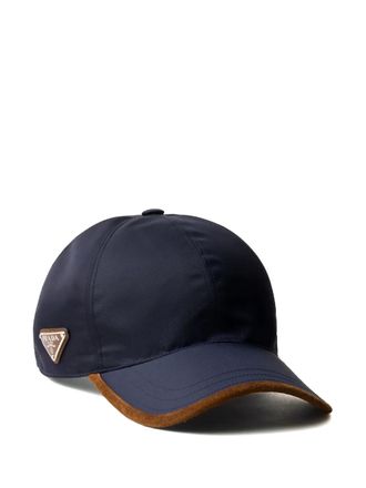 美品 PRADA RE-NYLON キャップ トライアングルロゴ ユニセックス 新品 PRADA Re Nylon トライアングル ロゴ ナイロン キャップ