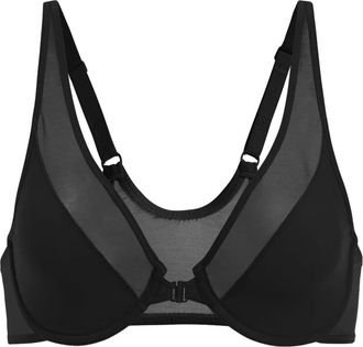 Wolford Reggiseno semi trasparente Opaque con ferretto - Nero