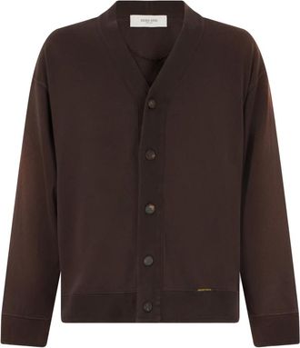 Golden Goose Cardigan in cotone stretch - - Knitwear - Uomo - Marrone - M