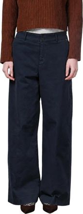 Mason's Pantalones Chinos Anchos New York - Trousers - Mujer - Azul - 2XS