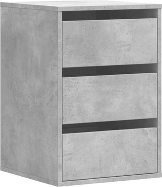 vidaXL Corner Chest of Drawers Concrete Grey 40x41x58 cm Engineered Wood vidaXL