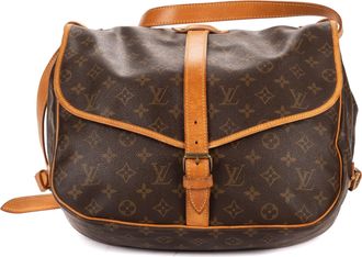 Louis Vuitton Pre-owned Womens Saumur GM Crossbody - Brown - One Size