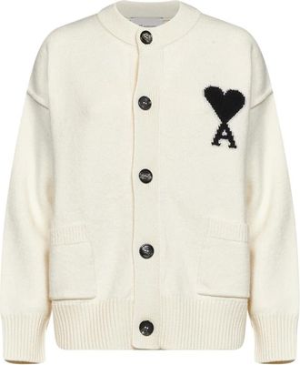Ami De Coeur Cardigan - Dames - Truien - Beige - Maat: XS Zijde