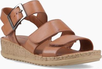 Hush Puppies Womens Hush Puppies Eliana Sandal Leather Womens Tan Sandals - Brown - Size: 3