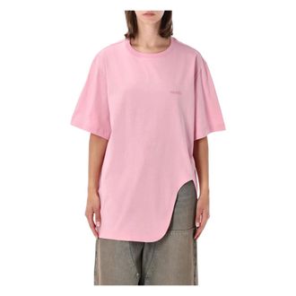 The Attico Classic T-shirt - female - The Attico - Oversized Tops - Pink - XS - Tops