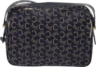 Celine Pre-owned Canvas celine-bags - Dames - Vintage Schoudertas - Blauw - ONE Size - Vintage
